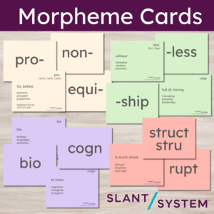 Morphology Card Pack: Including Prefix, Roots, Suffixes Teaching Sequence