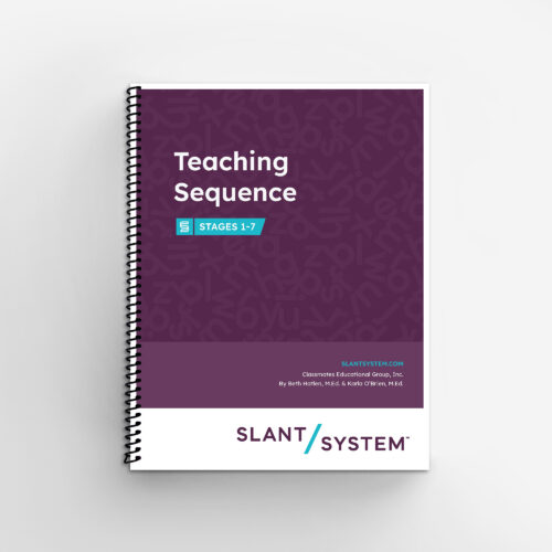 Teaching sequence slant system